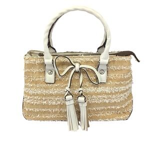 Patricia Nash White Tweed Top-Handle Women’s Bag